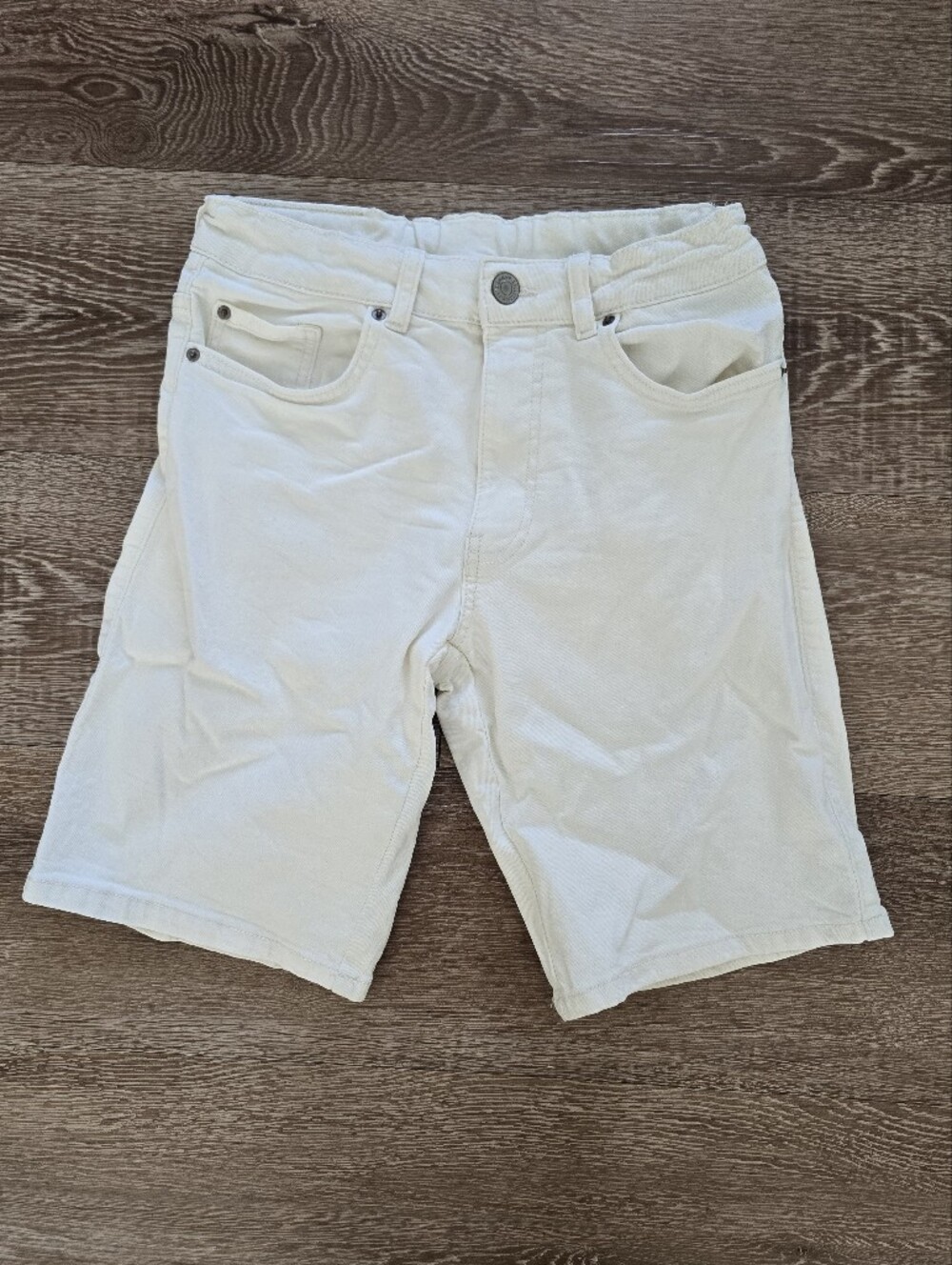 Zara Kids Cream Denim Shorts